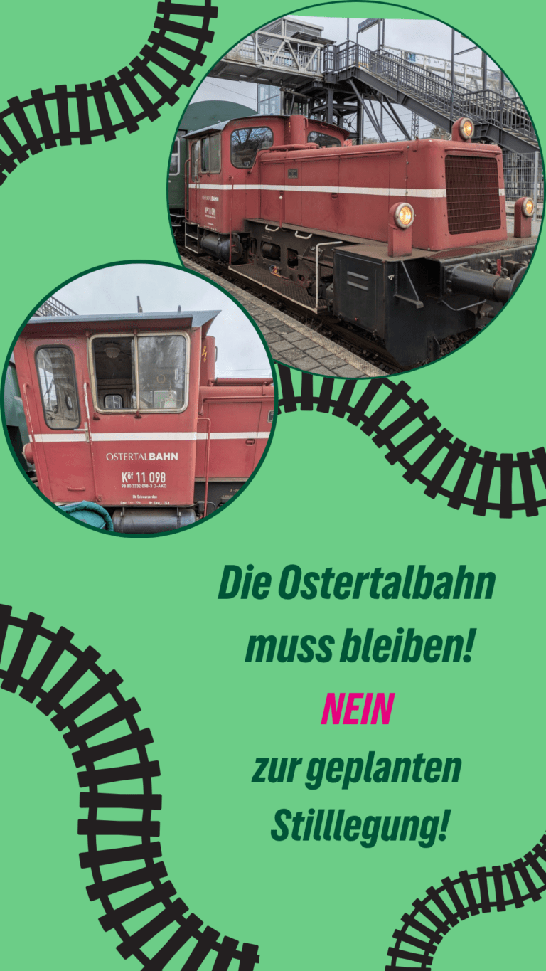 Geplante Stilllegung der Ostertalbahn: Grüne kritisieren Vorgehen des Landkreises scharf